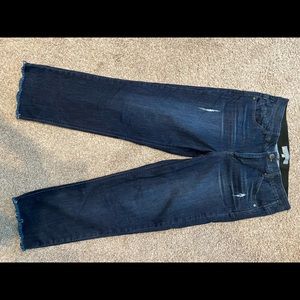 Wit and Wisdom Ab-solution Wavy Hem Crop Straight Jeans